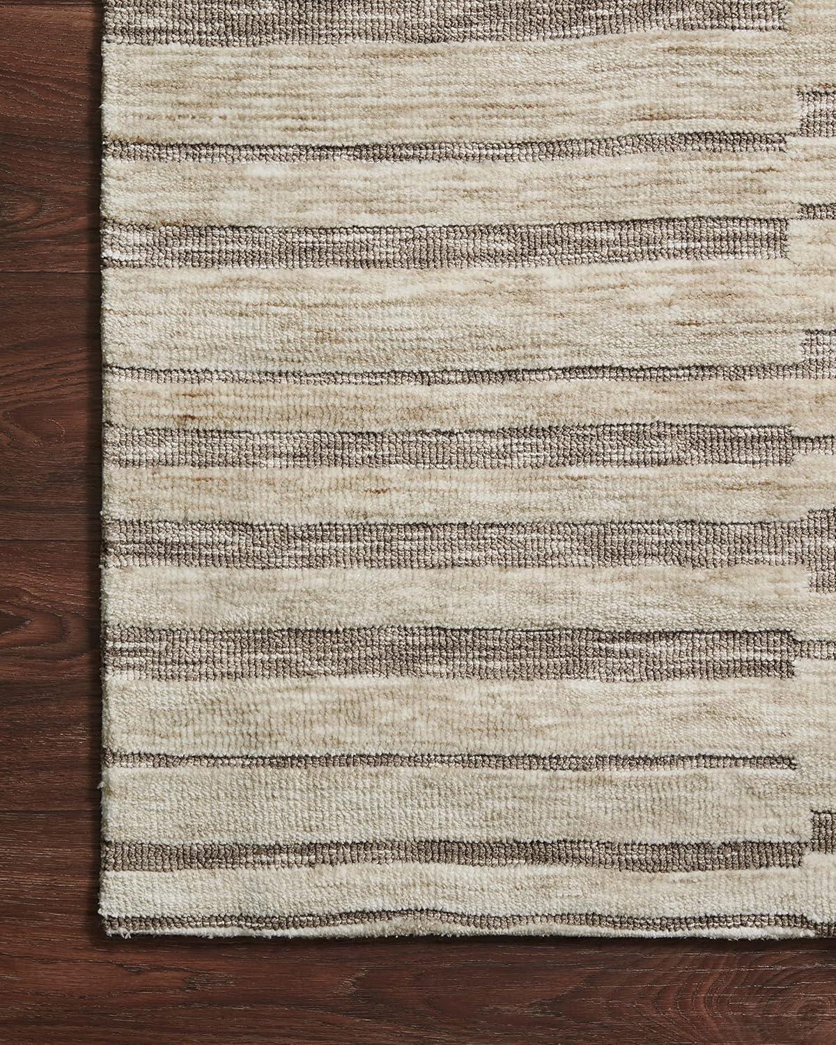 image:imageLoloi Neda Collection NED05 NaturalIvory 93 x 13 Area RugNatural Taupe