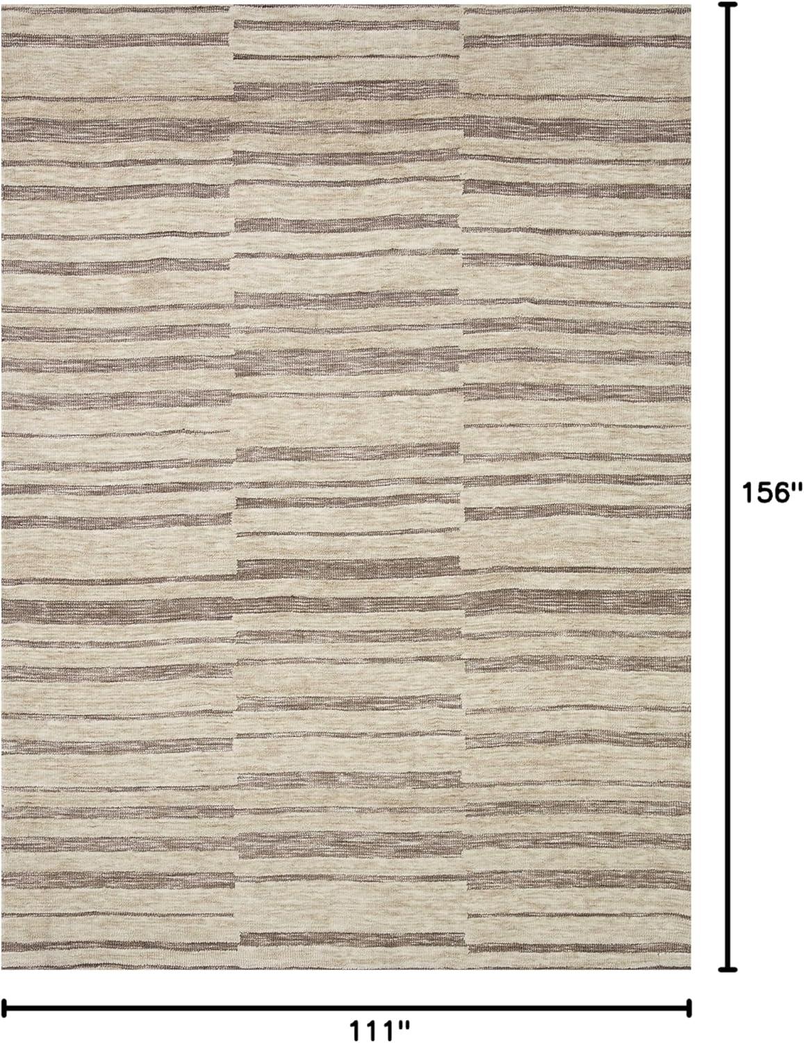 image:imageLoloi Neda Collection NED05 NaturalIvory 93 x 13 Area RugNatural Taupe