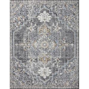 Loloi Cassandra Collection CSN-02 Charcoal/Gold 9′-3″ x 13′ Area Rug(Charcoal / Gold)