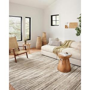 Loloi Neda Collection NED-05 Natural/Ivory 9′-3″ x 13′ Area Rug(Taupe / Stone)