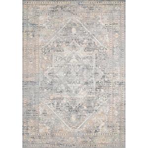 Loloi Lucia Collection LUC-01 Grey/Sunset 7′-9″ x 10′-6″ Area Rug(Grey / Sunset)