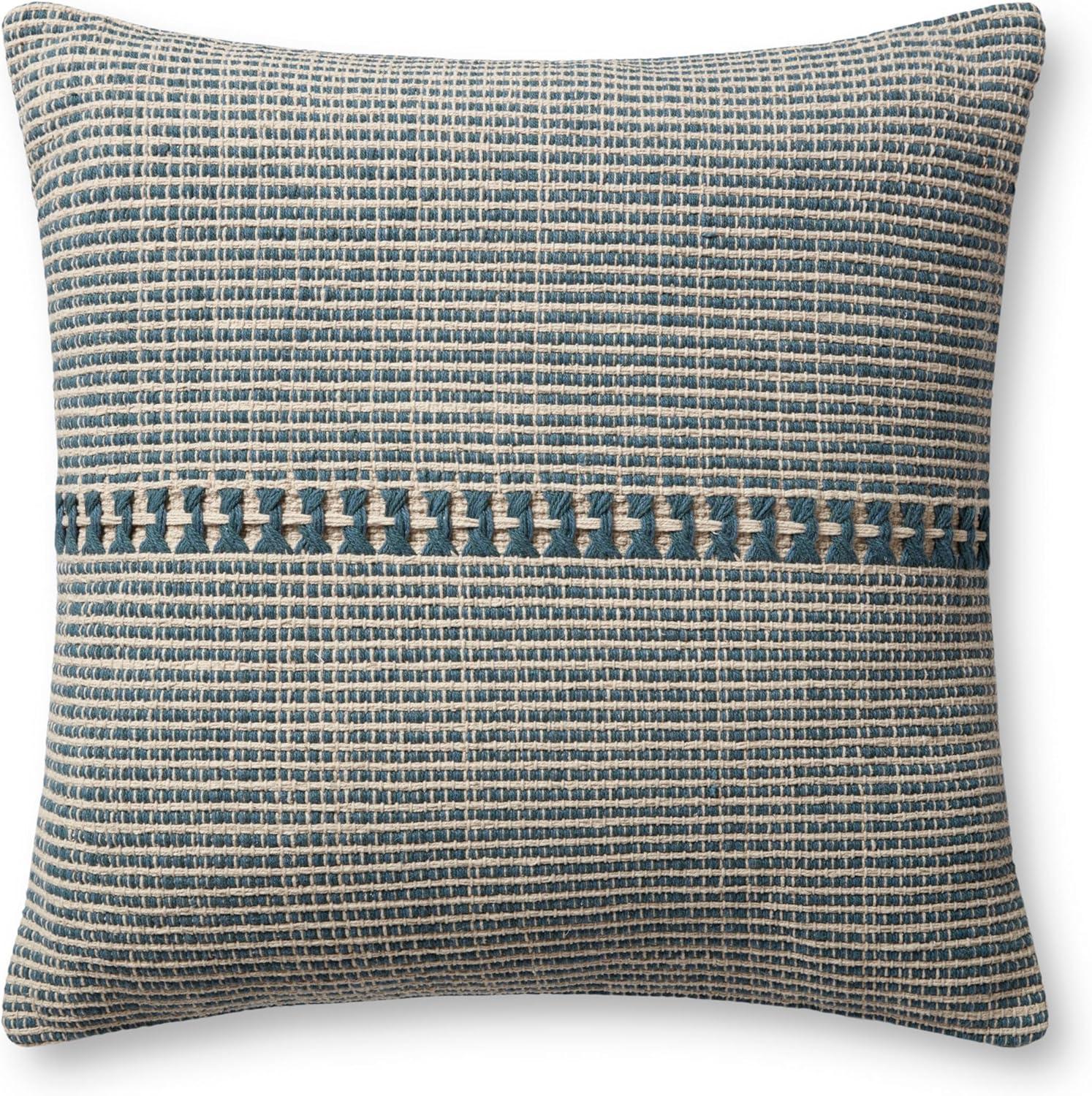 image:imageLoloi Chris Loves Julia Harvey Collection PCJ0018 BlueNatural 22 x 22 Cover Only PillowBlue Natural