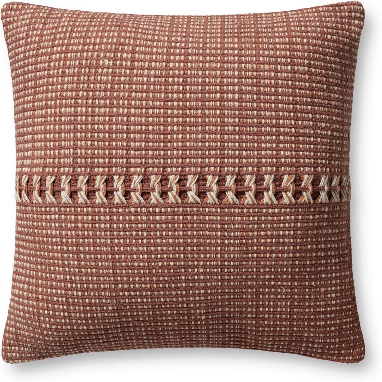 image:imageLoloi Chris Loves Julia Harvey Collection PCJ0018 BlueNatural 22 x 22 Cover Only PillowRust Multi