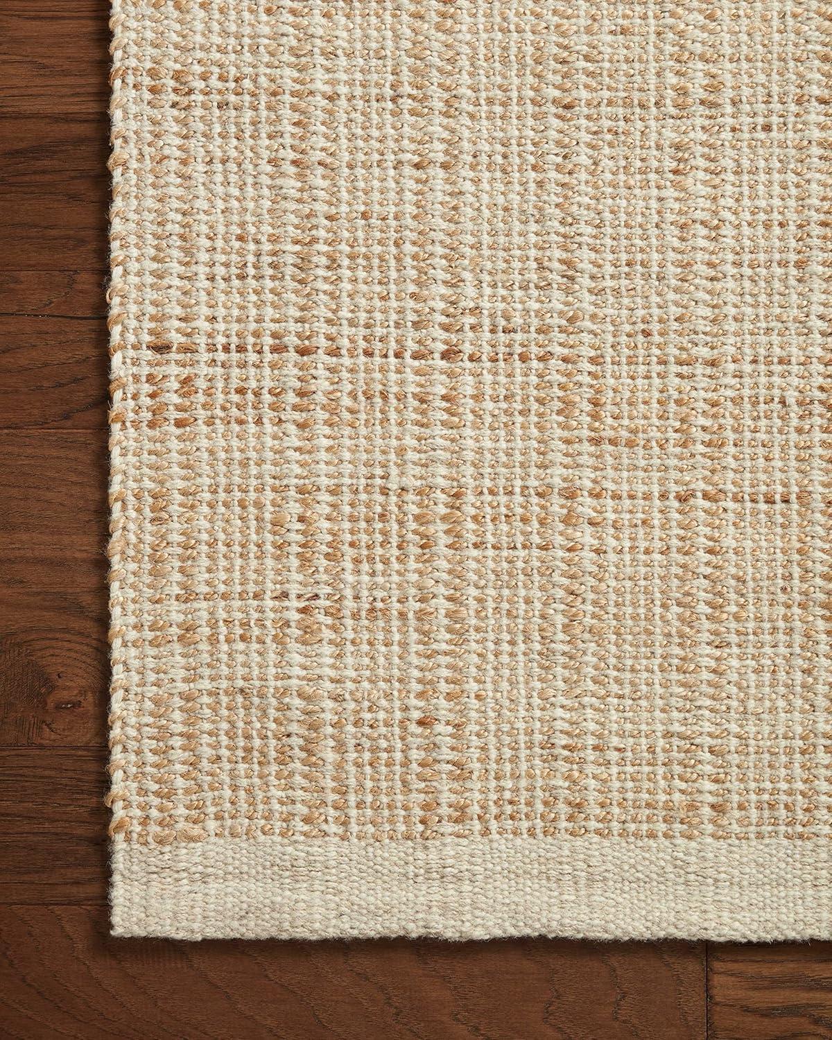image:imageLoloi Jean Stoffer Cornwall Collection CRN01 CharcoalNatural 50 x 76 Area RugIvory Natural