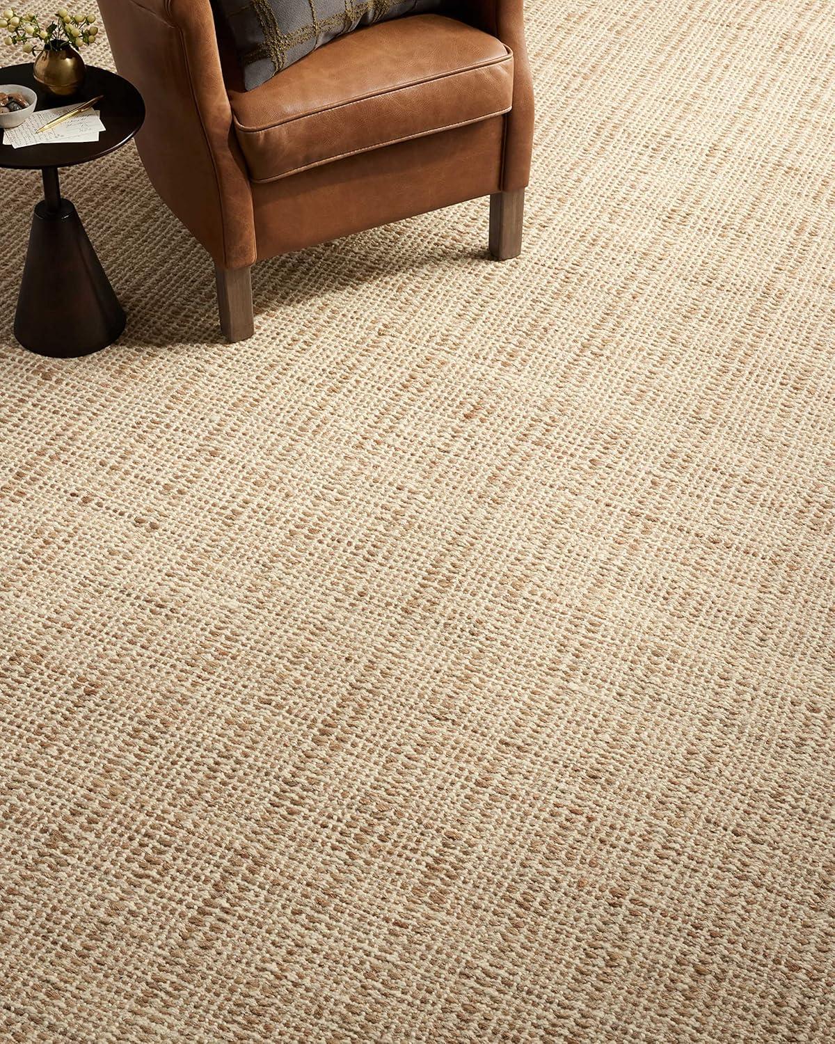 image:imageLoloi Jean Stoffer Cornwall Collection CRN01 CharcoalNatural 50 x 76 Area RugIvory Natural