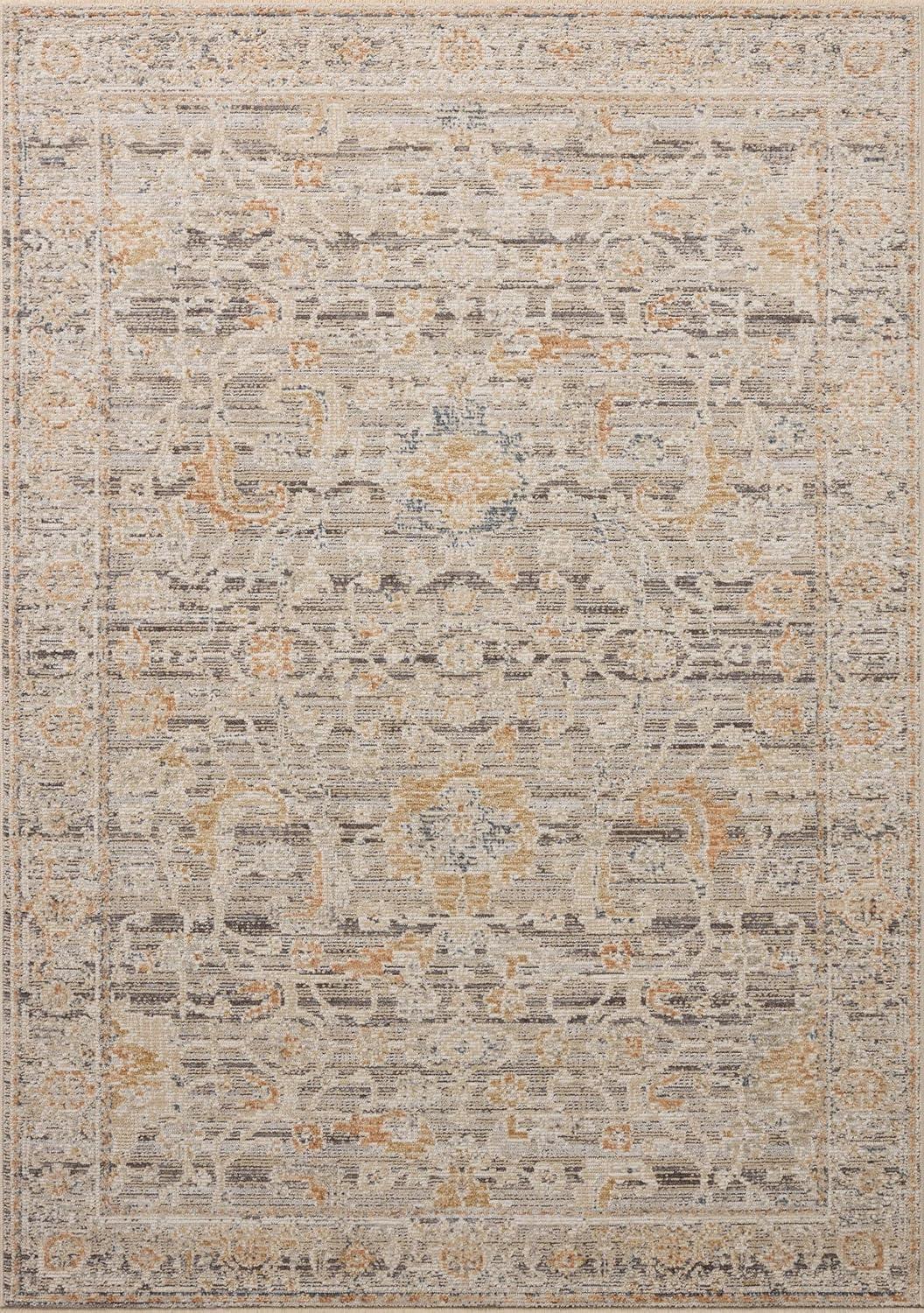 image:imageLoloi Milena Collection MLE08 IvorySand 40 x 60 Accent RugCharcoal Apricot