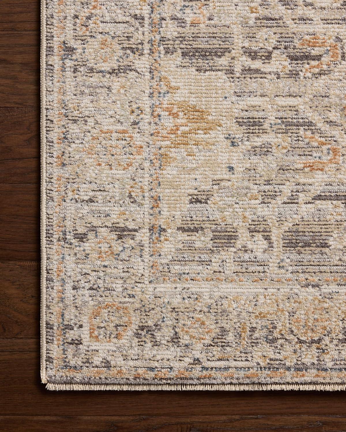 image:imageLoloi Milena Collection MLE08 IvorySand 40 x 60 Accent RugCharcoal Apricot