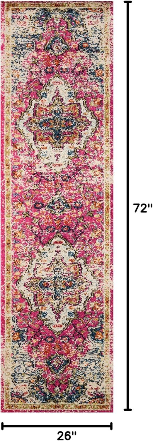 image:imageLoloi Nadia Collection NN02 IvoryPink 100 x 140 Area RugPink Midnight