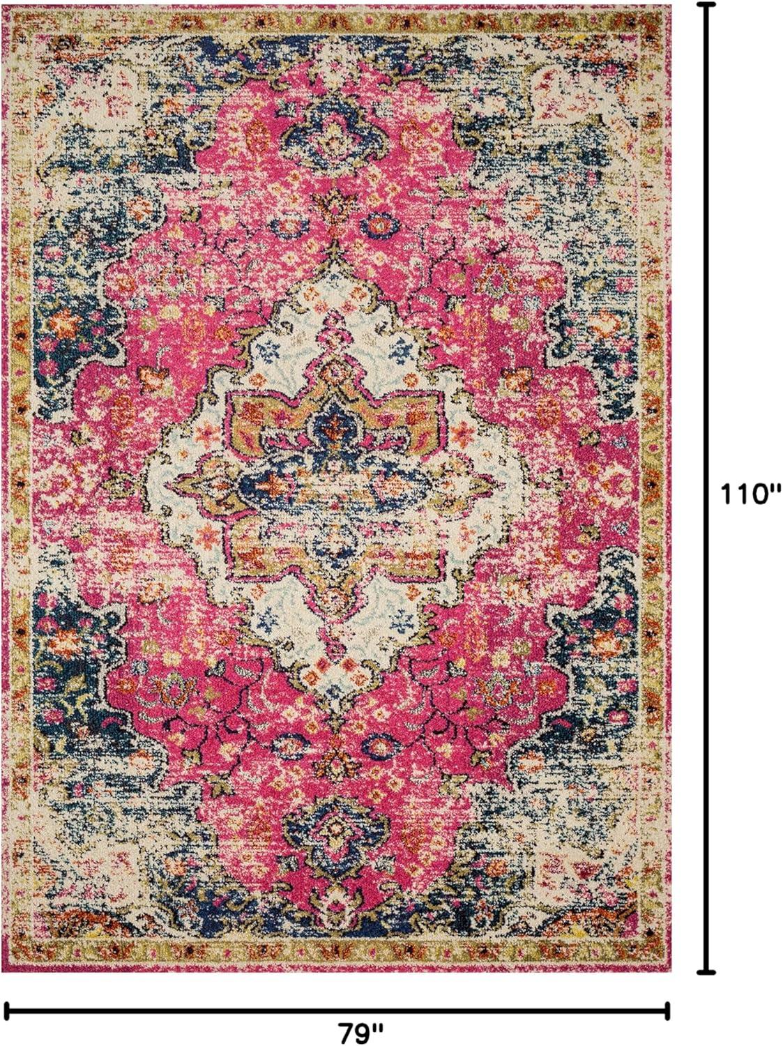 image:imageLoloi Nadia Collection NN02 IvoryPink 100 x 140 Area RugPink Midnight