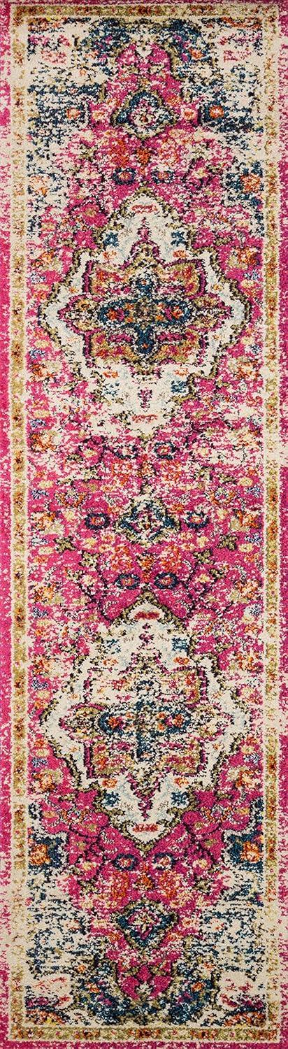 image:imageLoloi Nadia Collection NN02 IvoryPink 100 x 140 Area RugPink Midnight