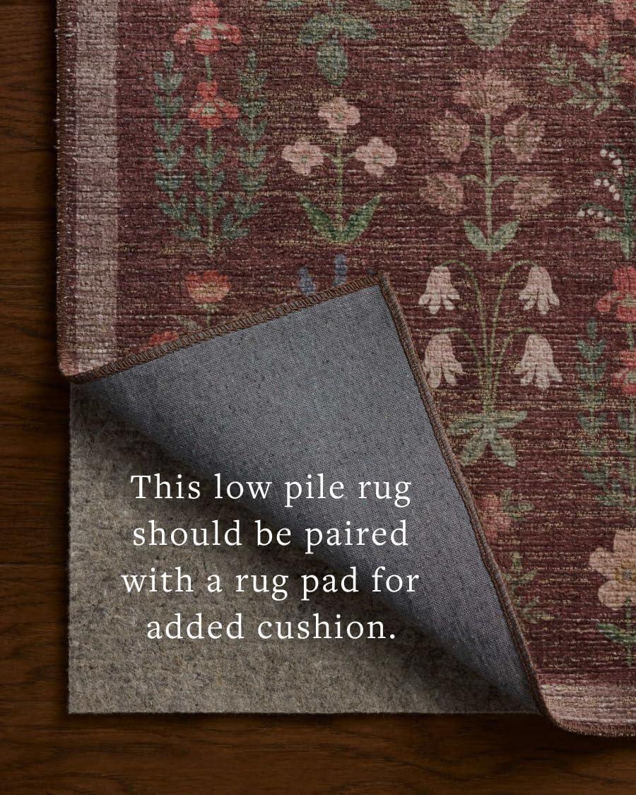 image:imageLoloi Rifle Paper Co Edinburgh Collection EDN03 MerlotMulti 26 x 76 Runner Rug