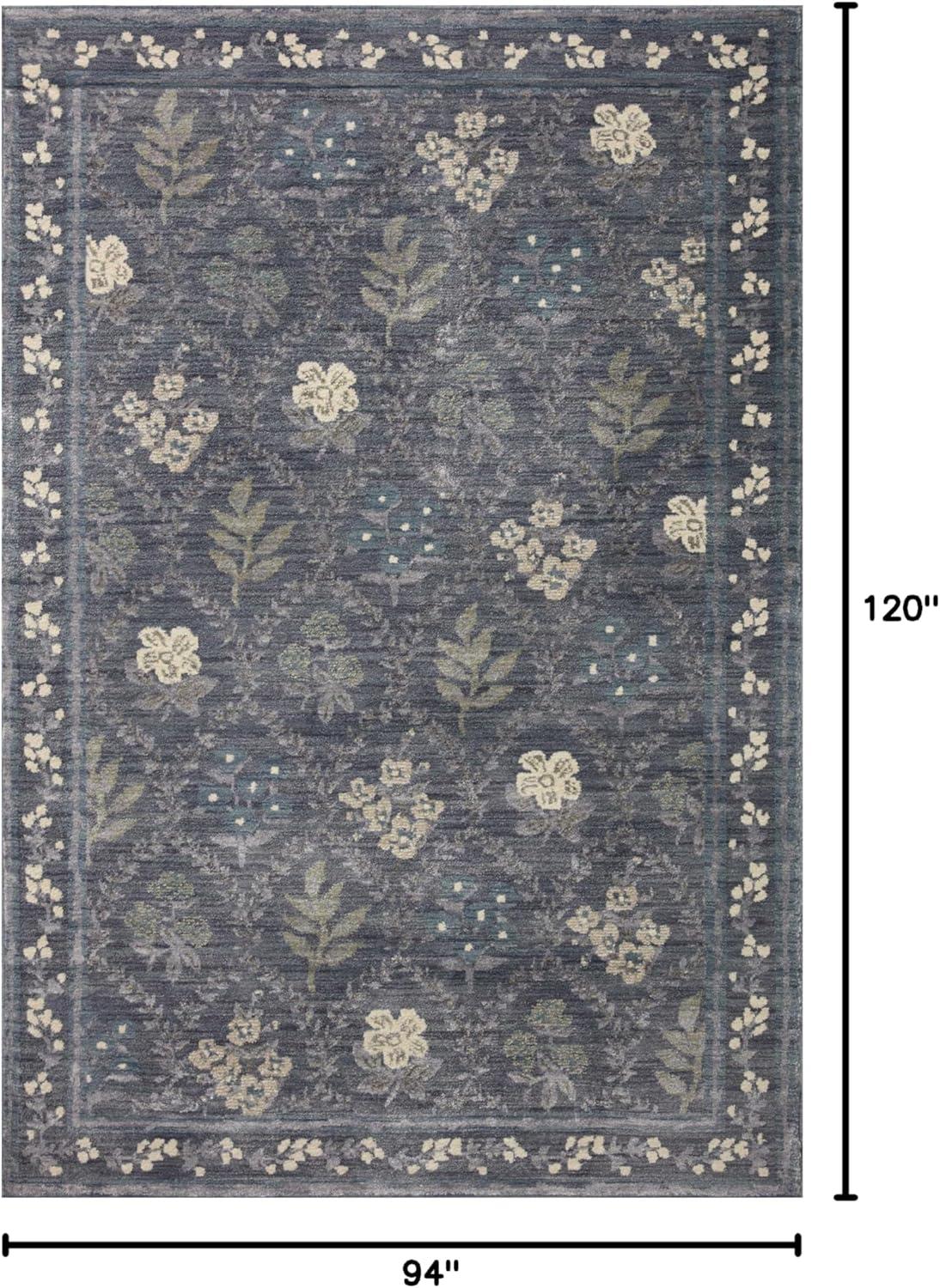 image:imageLoloi Rifle Paper Co Fiore SlateSage 27 x 4 Accent RugNavy