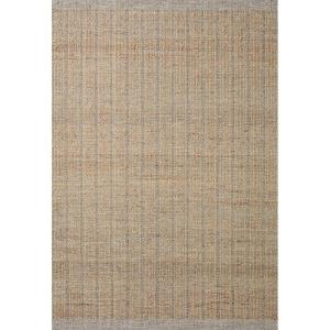 Jean Stoffer x Loloi Cornwall Collection CRN-01 Charcoal/Natural 11′-6″ x 15′ Area Rug(Lt Grey / Natural)