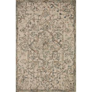Loloi II Halle Collection HAE-05 Grey/Sky 3′-6″ x 5′-6″ Accent Rug(Grey / Ocean)