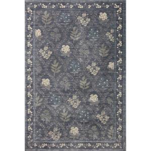 Loloi Rifle Paper Co Fiore Slate/Sage 2′-7″ x 4′ Accent Rug(Navy)
