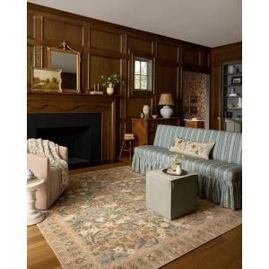 Loloi Rifle Paper Co. Orchard Collection ORH-04 Sand/Multi 5′-0″ x 7′-6″ Area Rug
