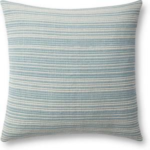 Loloi Jean Stoffer x Martha Collection PJS0011 Blue 22” x 22” Cover Only Pillow(Blue)