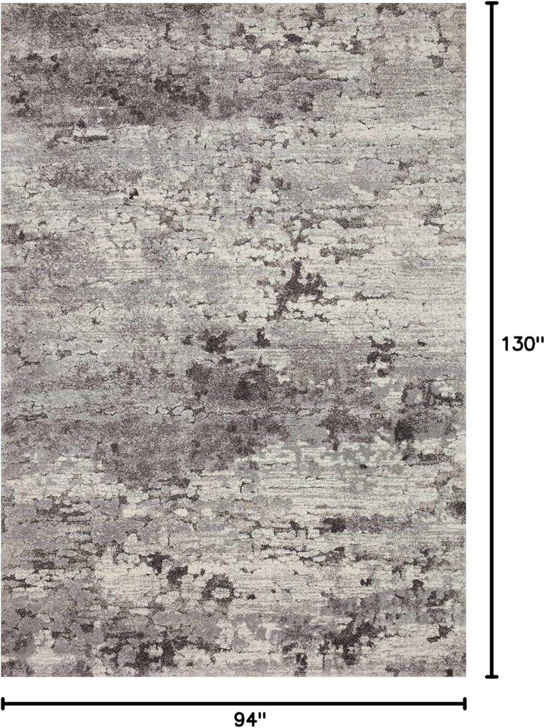 image:imageLoloi Theory 53 x 78 Area Rug in IvoryBlue Neutral Area Rug for Any Room HighTraffic Rug Easy Clean Soft Rug for Living Room Bedroom Dining Area Home OfficeDark Graygray