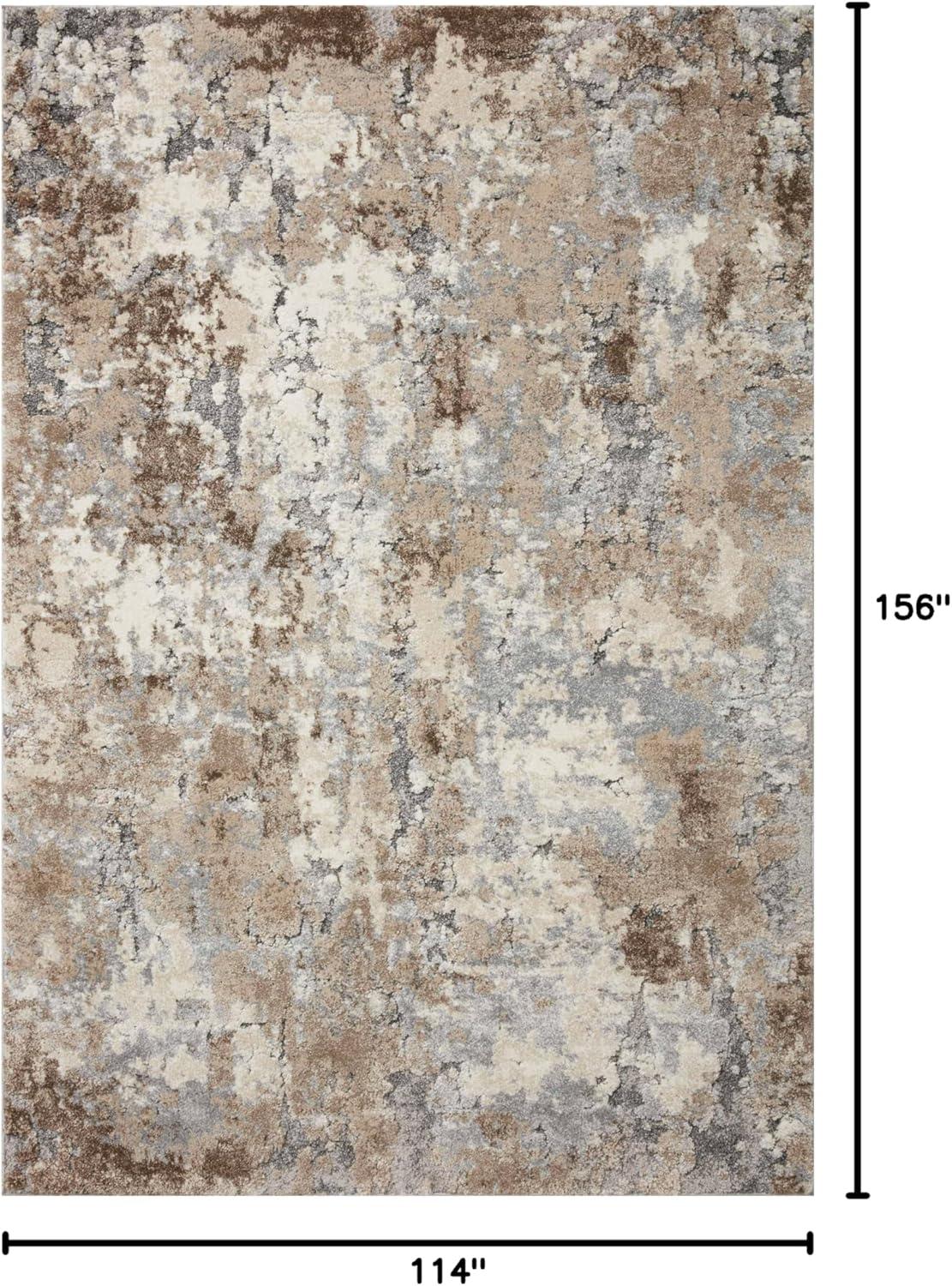 image:imageLoloi Theory 53 x 78 Area Rug in IvoryBlue Neutral Area Rug for Any Room HighTraffic Rug Easy Clean Soft Rug for Living Room Bedroom Dining Area Home OfficeDove Bark