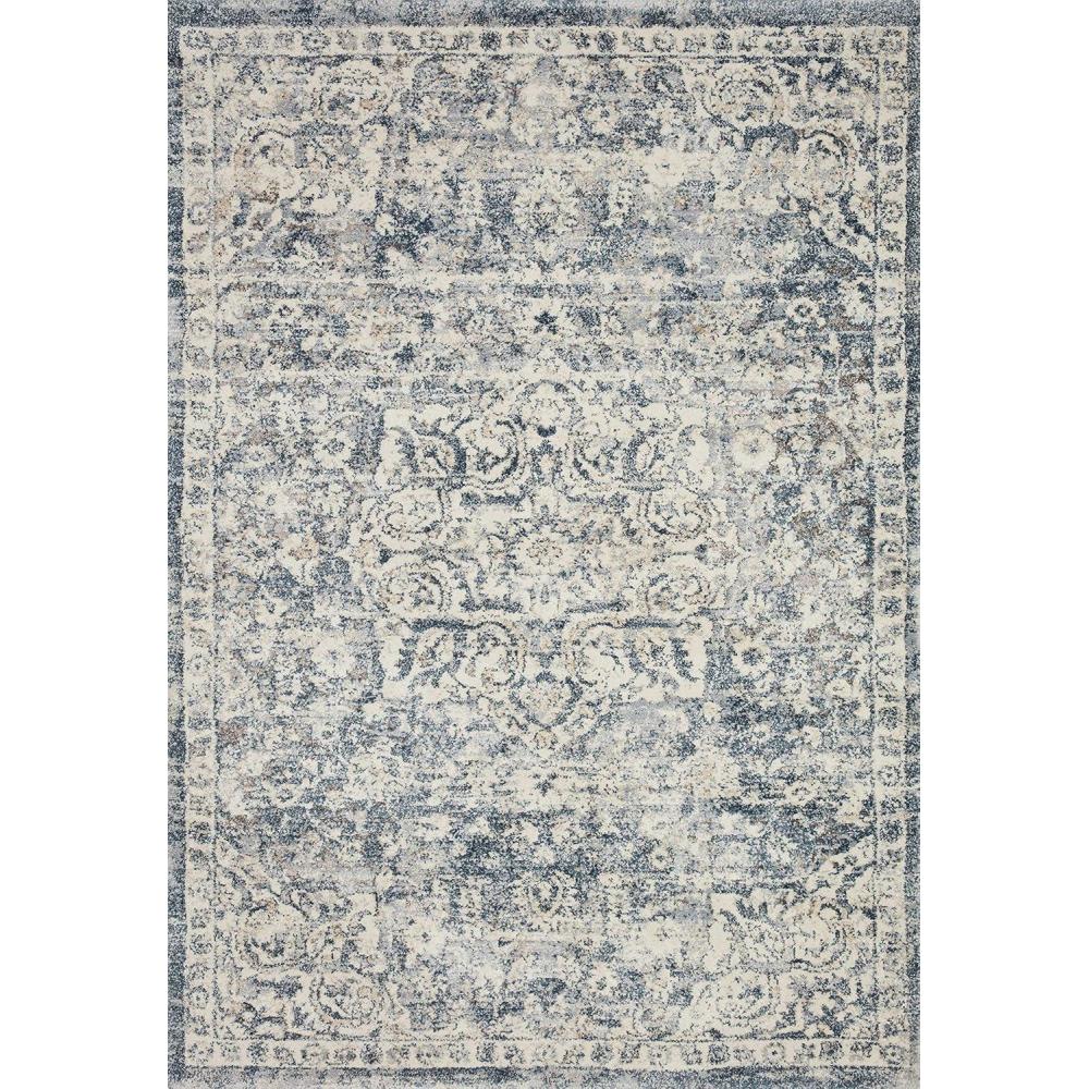 image:imageLoloi Theory 53 x 78 Area Rug in IvoryBlue Neutral Area Rug for Any Room HighTraffic Rug Easy Clean Soft Rug for Living Room Bedroom Dining Area Home OfficeWhiteblue