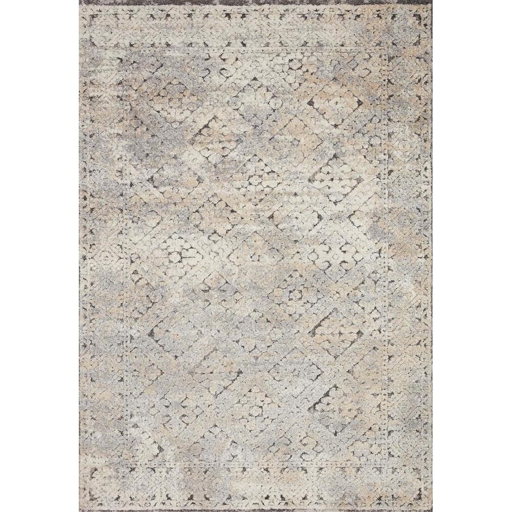 image:imageLoloi Theory 53 x 78 Area Rug in IvoryBlue Neutral Area Rug for Any Room HighTraffic Rug Easy Clean Soft Rug for Living Room Bedroom Dining Area Home OfficeGrey Sand