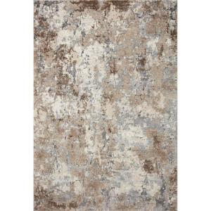 Loloi Theory 5′-3″ x 7′-8″ Area Rug in Ivory/Blue – Neutral Area Rug for Any Room, High-Traffic Rug, Easy Clean Soft Rug for Living Room, Bedroom, Dining Area, Home Office(Dove / Bark)