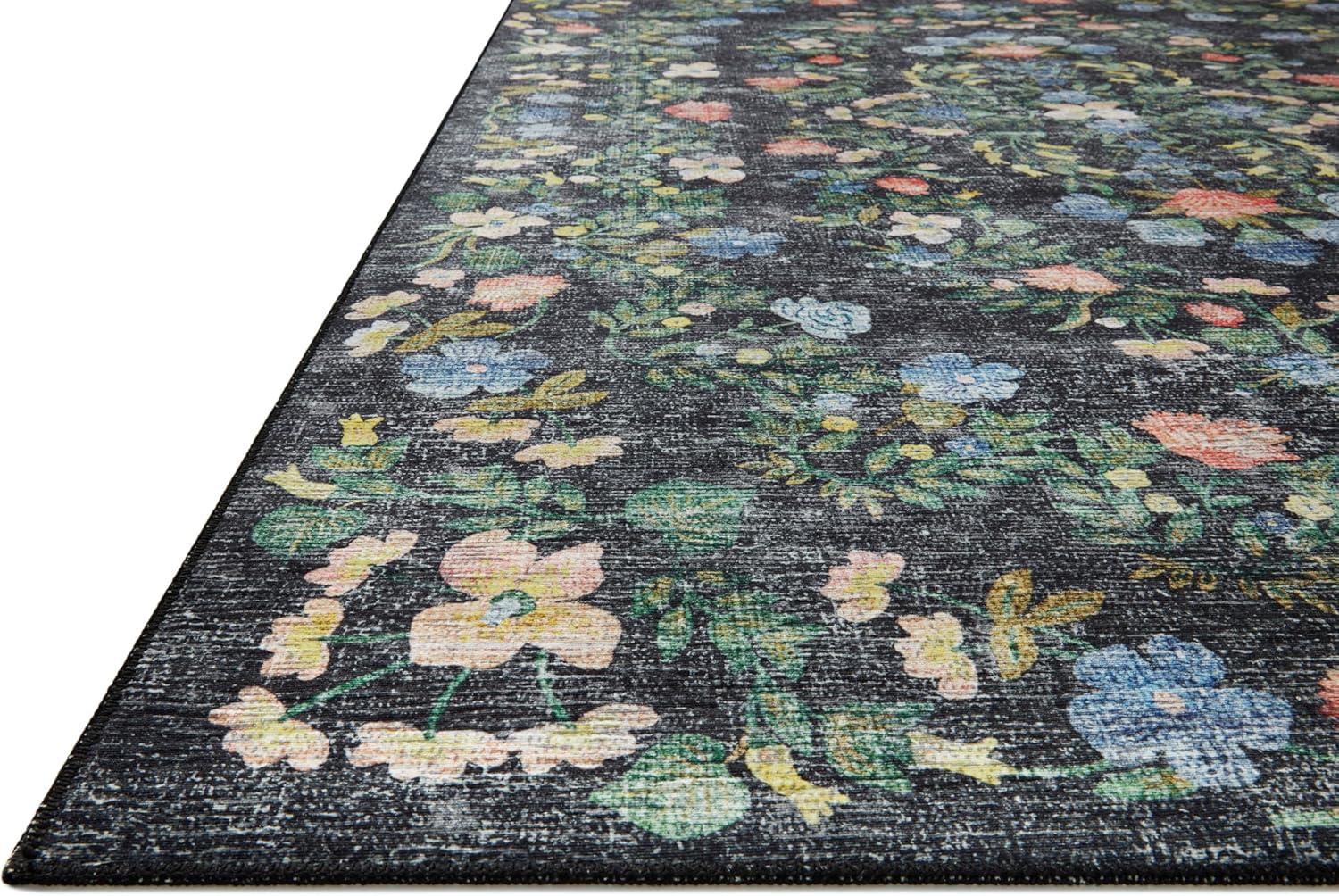 image:imageLoloi Rifle Paper Co Palais RoseSky 39 x 59 Accent RugBlack