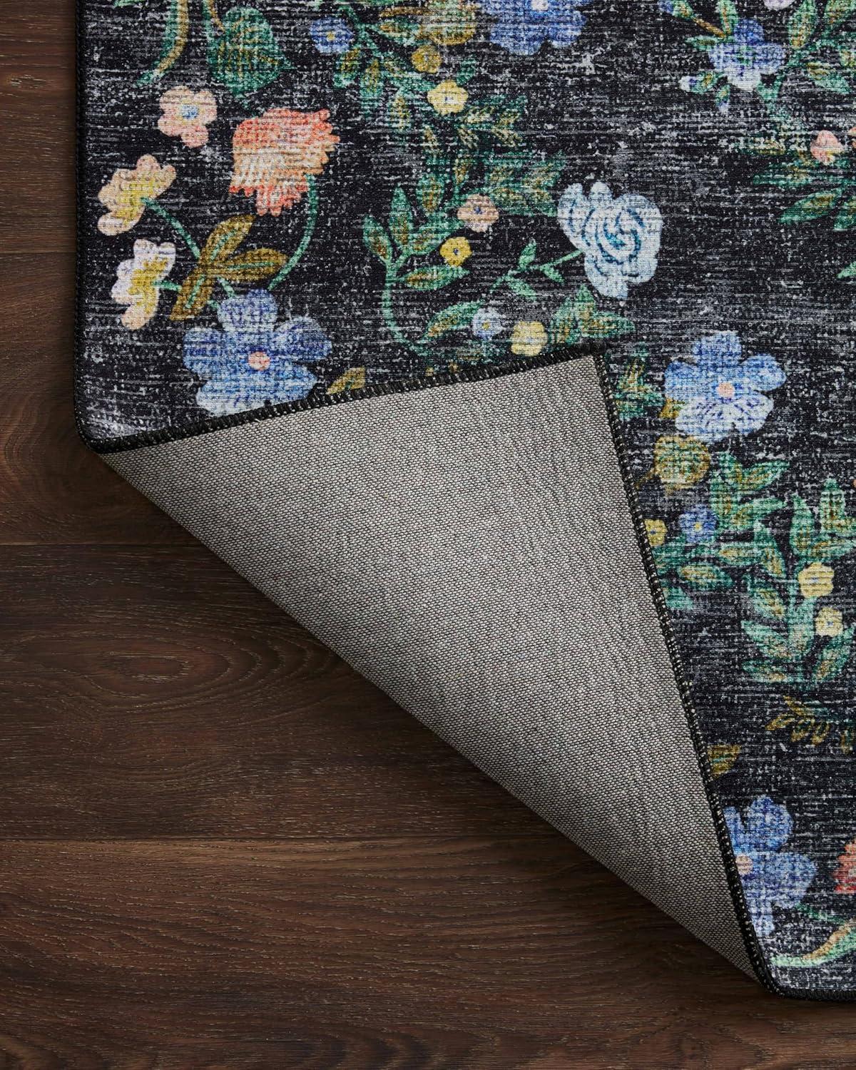 image:imageLoloi Rifle Paper Co Palais RoseSky 39 x 59 Accent RugBlack