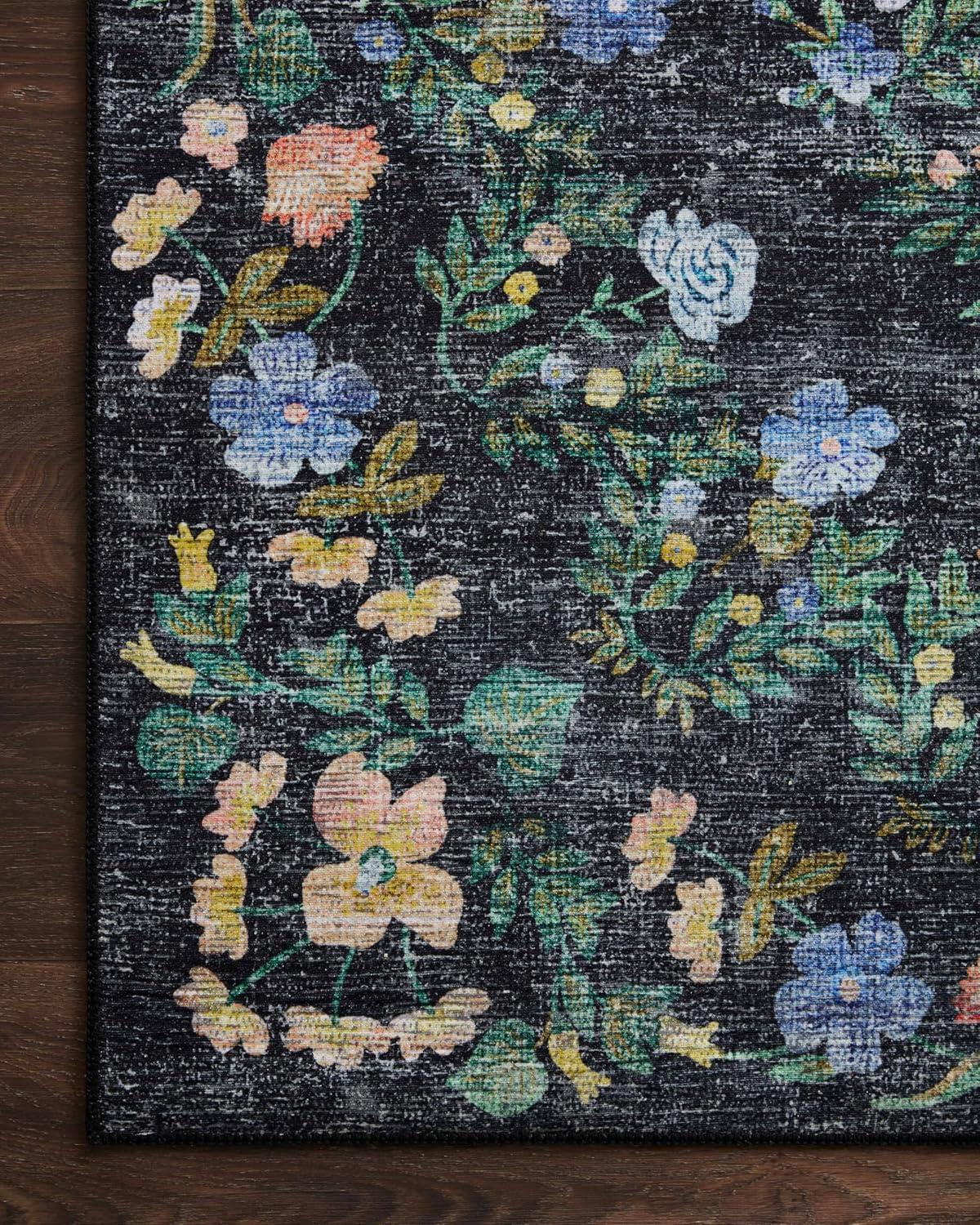 image:imageLoloi Rifle Paper Co Palais RoseSky 39 x 59 Accent RugBlack