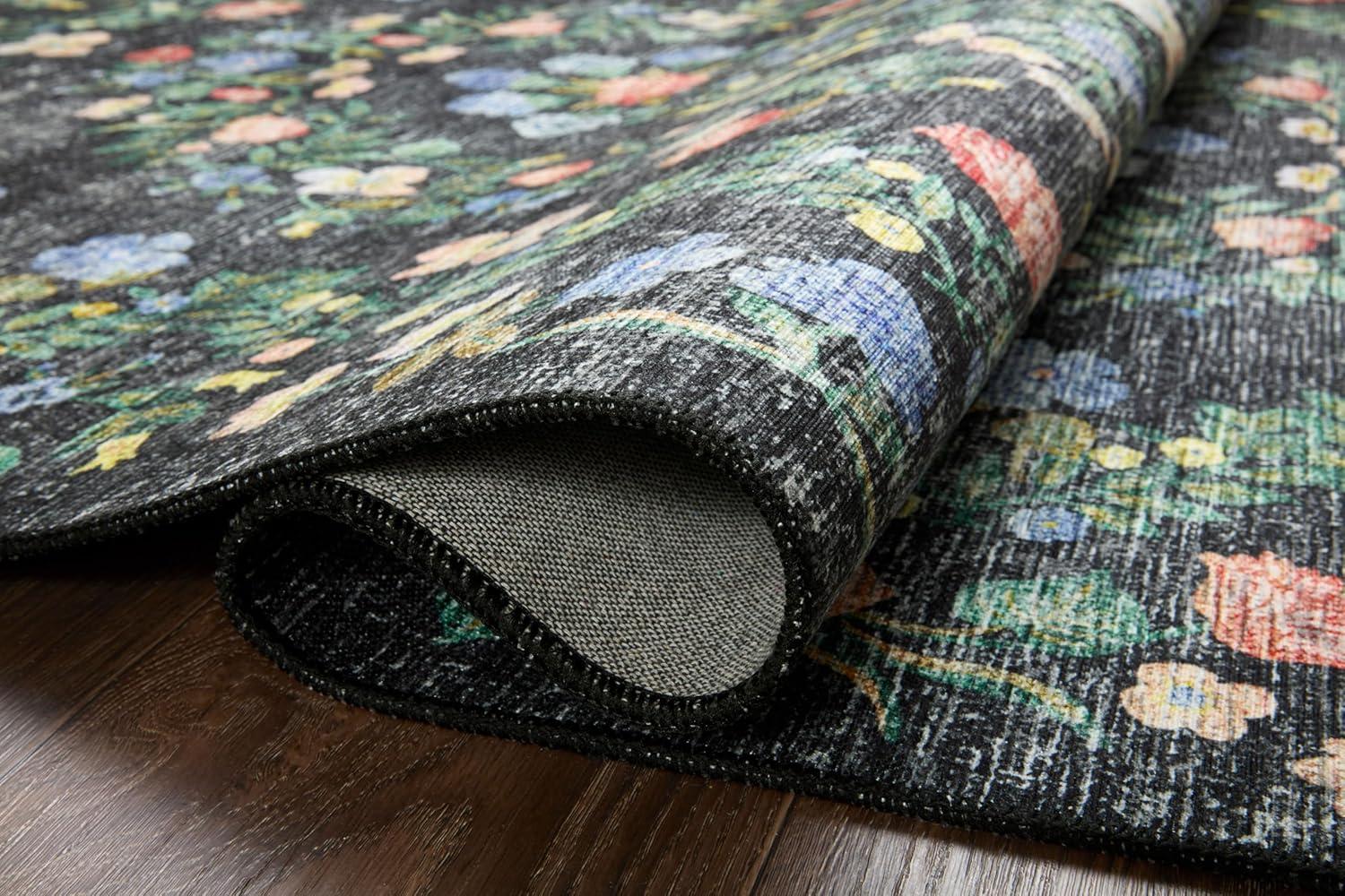 image:imageLoloi Rifle Paper Co Palais RoseSky 39 x 59 Accent RugBlack