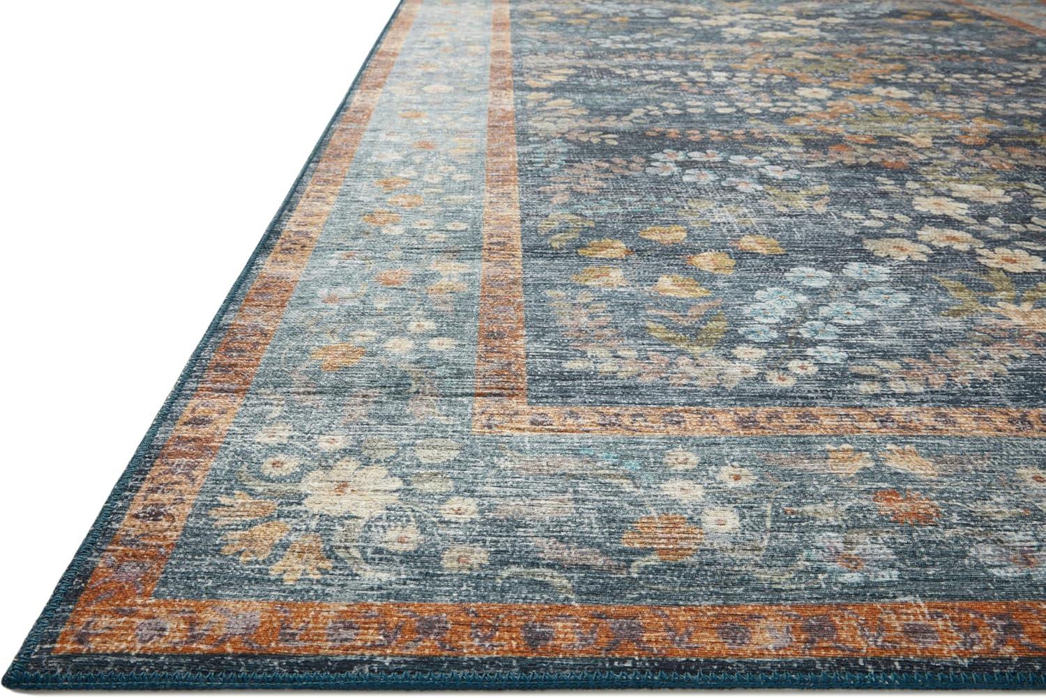 image:imageLoloi Rifle Paper Co Palais RoseSky 39 x 59 Accent RugDark Blue