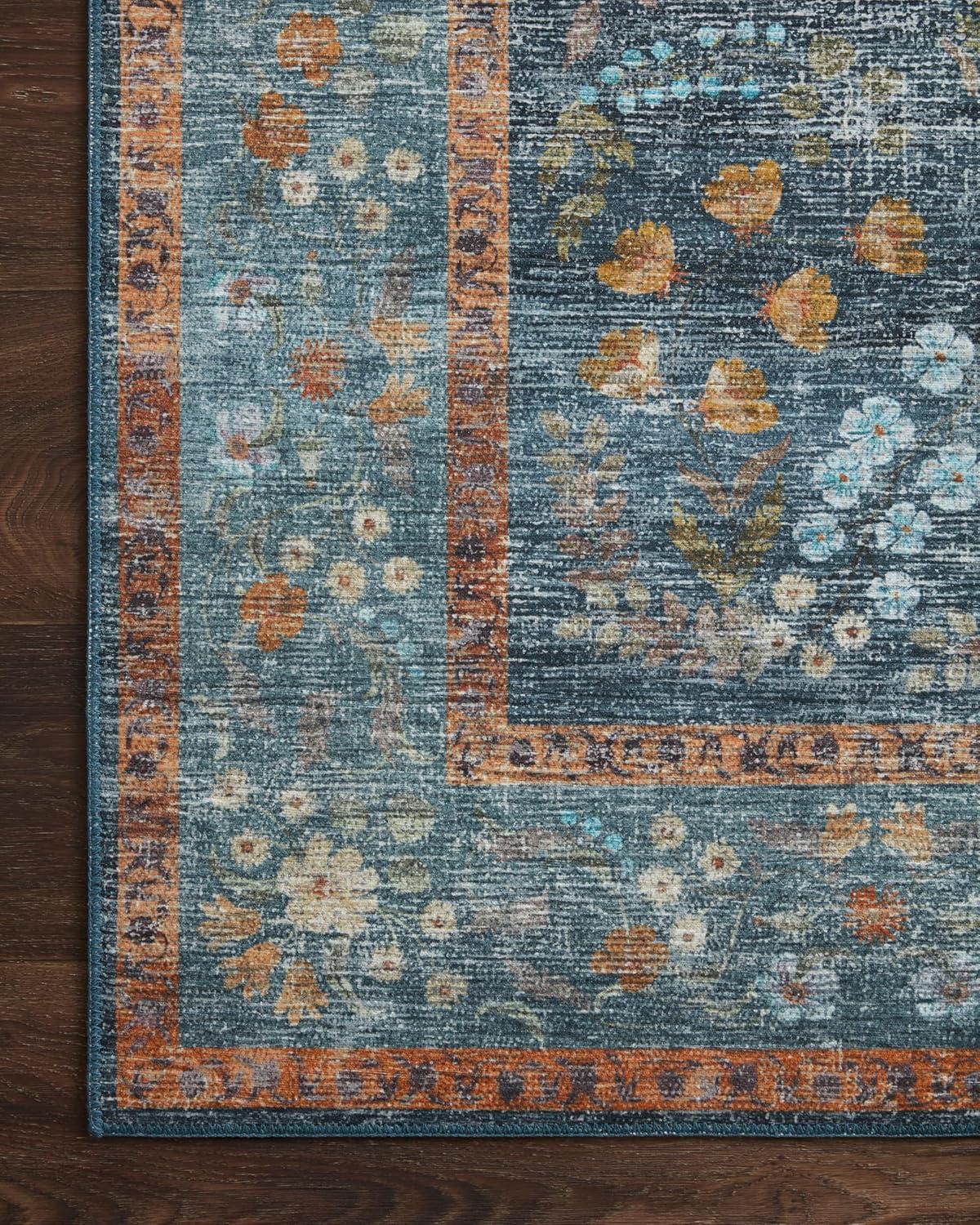 image:imageLoloi Rifle Paper Co Palais RoseSky 39 x 59 Accent RugDark Blue