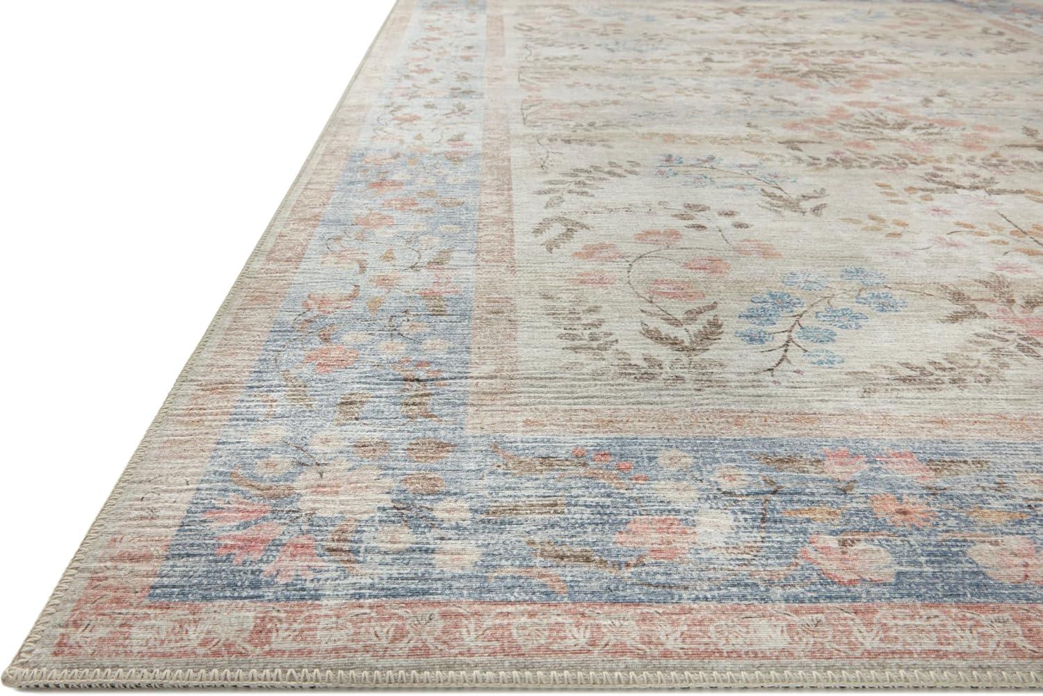 image:imageLoloi Rifle Paper Co Palais RoseSky 39 x 59 Accent RugLt Blue