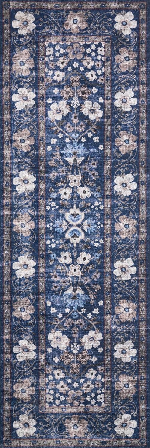 image:imageLoloi Rifle Paper Co Palais RoseSky 39 x 59 Accent RugNavy
