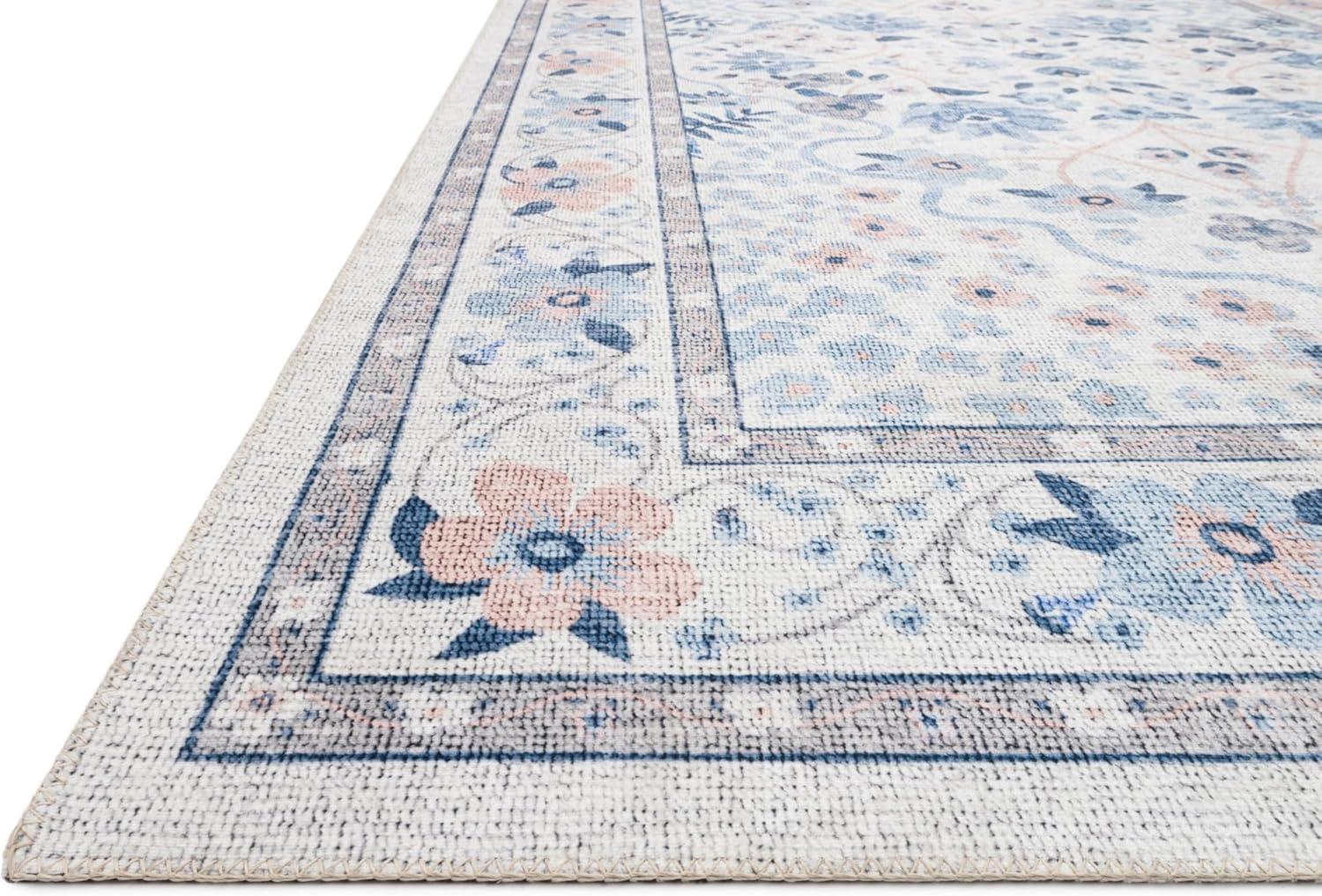 image:imageLoloi Rifle Paper Co Palais RoseSky 39 x 59 Accent RugSnow Sky