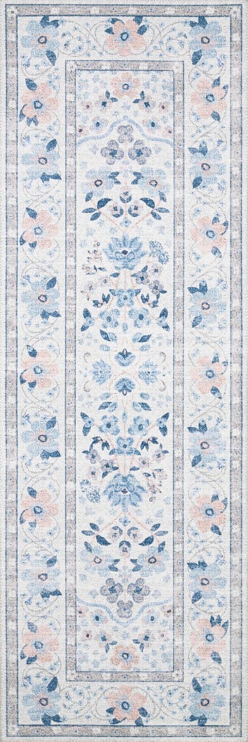 image:imageLoloi Rifle Paper Co Palais RoseSky 39 x 59 Accent RugSnow Sky
