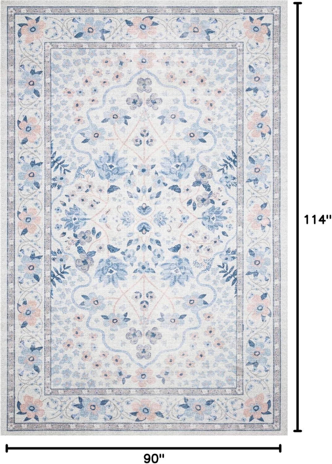 image:imageLoloi Rifle Paper Co Palais RoseSky 39 x 59 Accent RugSnow Sky