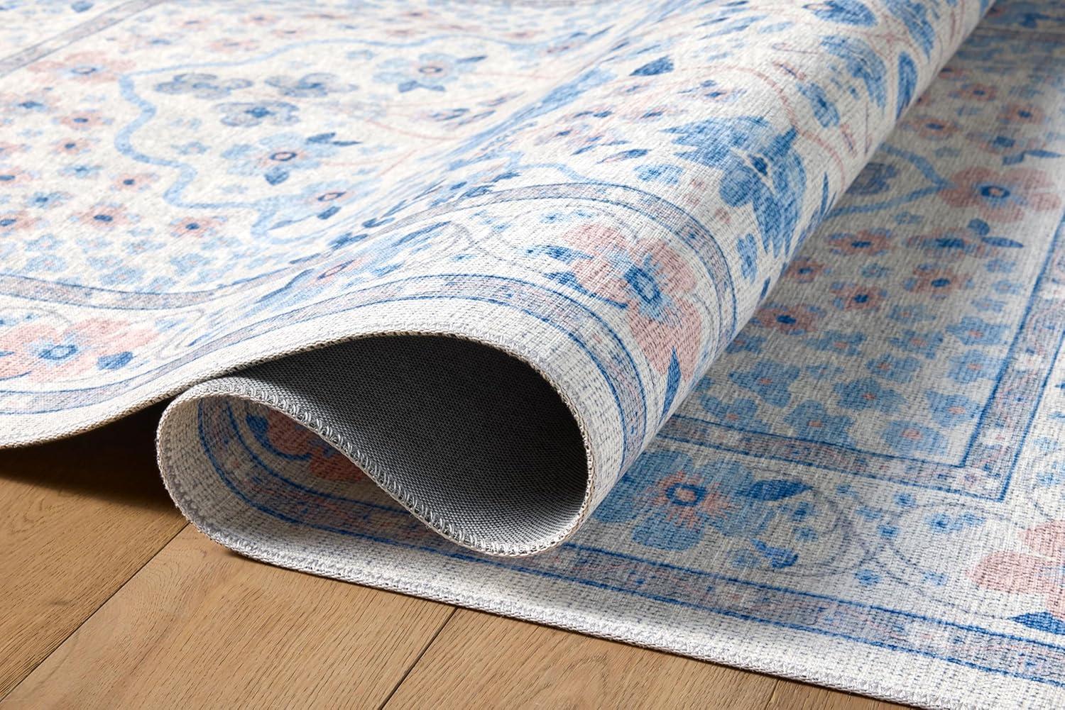 image:imageLoloi Rifle Paper Co Palais RoseSky 39 x 59 Accent RugSnow Sky