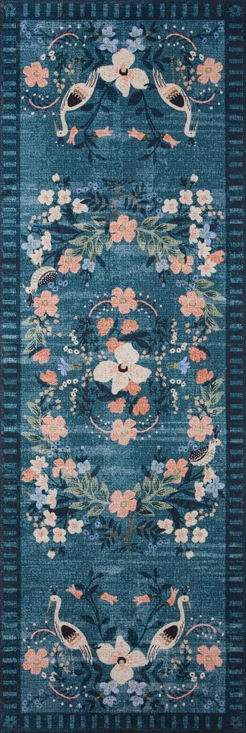 image:imageLoloi Rifle Paper Co Palais RoseSky 39 x 59 Accent RugTeal