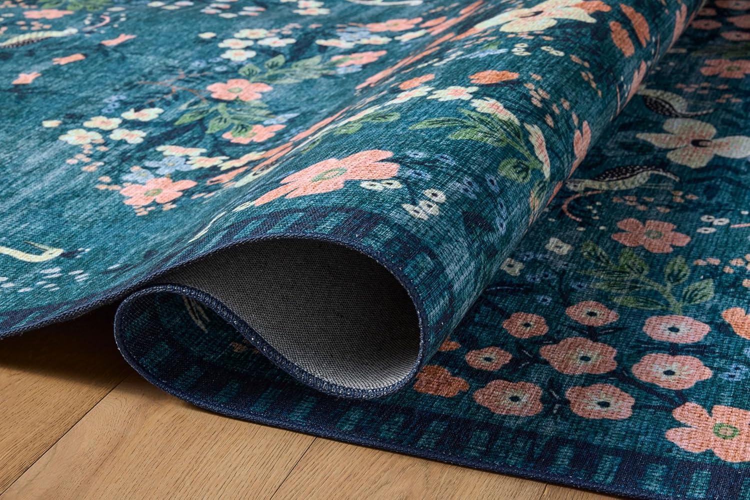 image:imageLoloi Rifle Paper Co Palais RoseSky 39 x 59 Accent RugTeal