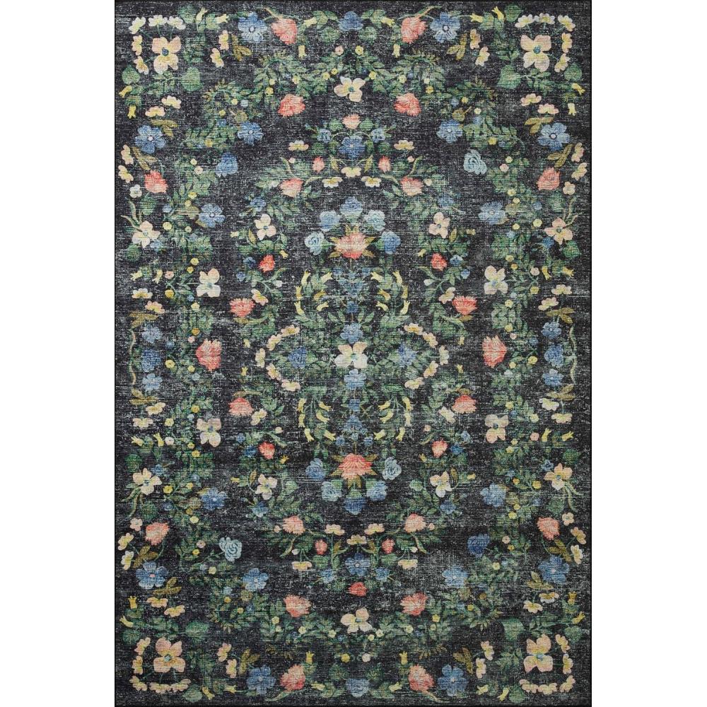 image:imageLoloi Rifle Paper Co Palais RoseSky 39 x 59 Accent RugBlack