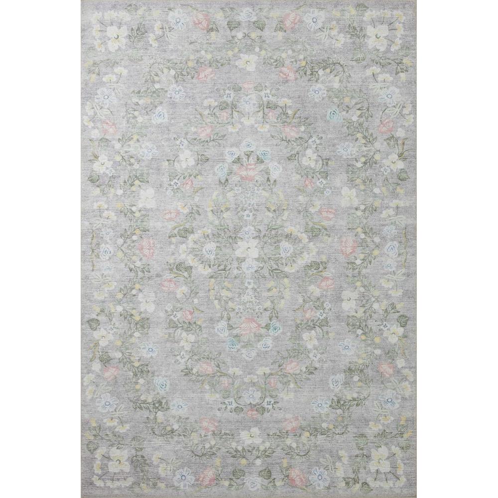 image:imageLoloi Rifle Paper Co Palais RoseSky 39 x 59 Accent RugGrey