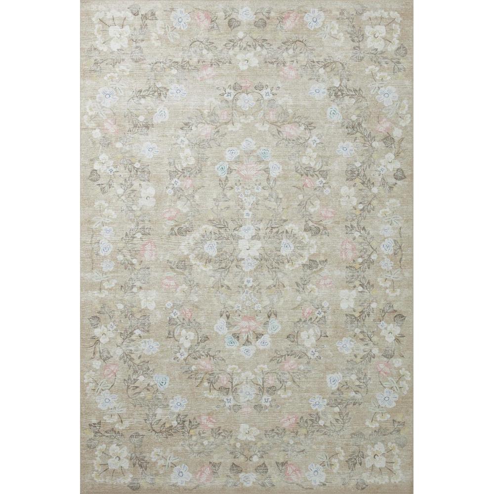 image:imageLoloi Rifle Paper Co Palais RoseSky 39 x 59 Accent RugKhaki