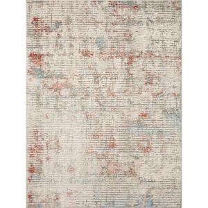 Loloi Estelle Collection EST-01 Ivory/Rust 7′-10″ x 10′-2″ Area Rug(Ivory / Multi)