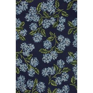 Loloi JOI-04 RP Hydrangea Navy 2′-3″ x 3′-9″ Blue Floral Hooked Wool Decorative Area Rug