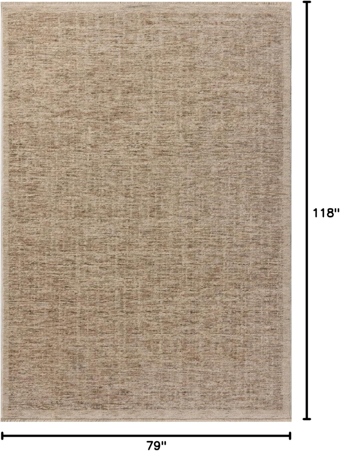 image:imageLoloi Winston Collection WIT01 TaupeBone 116 x 157 38 Pile Height Area Rug Soft Durable NonShedding Easy Clean Rug for Living RoomTaupe Bone