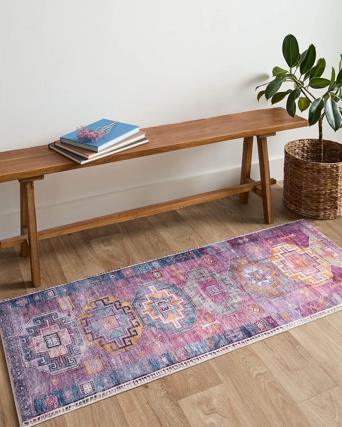 image:imageLoloi Fiona Collection B20342 BluePurple 20 x 50 Accent RugBlue Purple