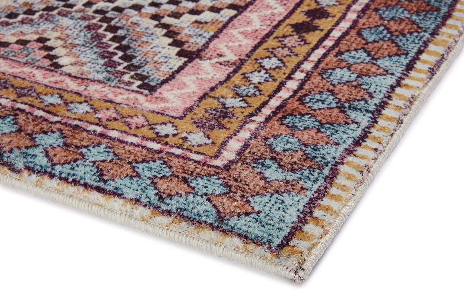 image:imageLoloi Fiona Collection B20342 BluePurple 20 x 50 Accent RugCoral Blue