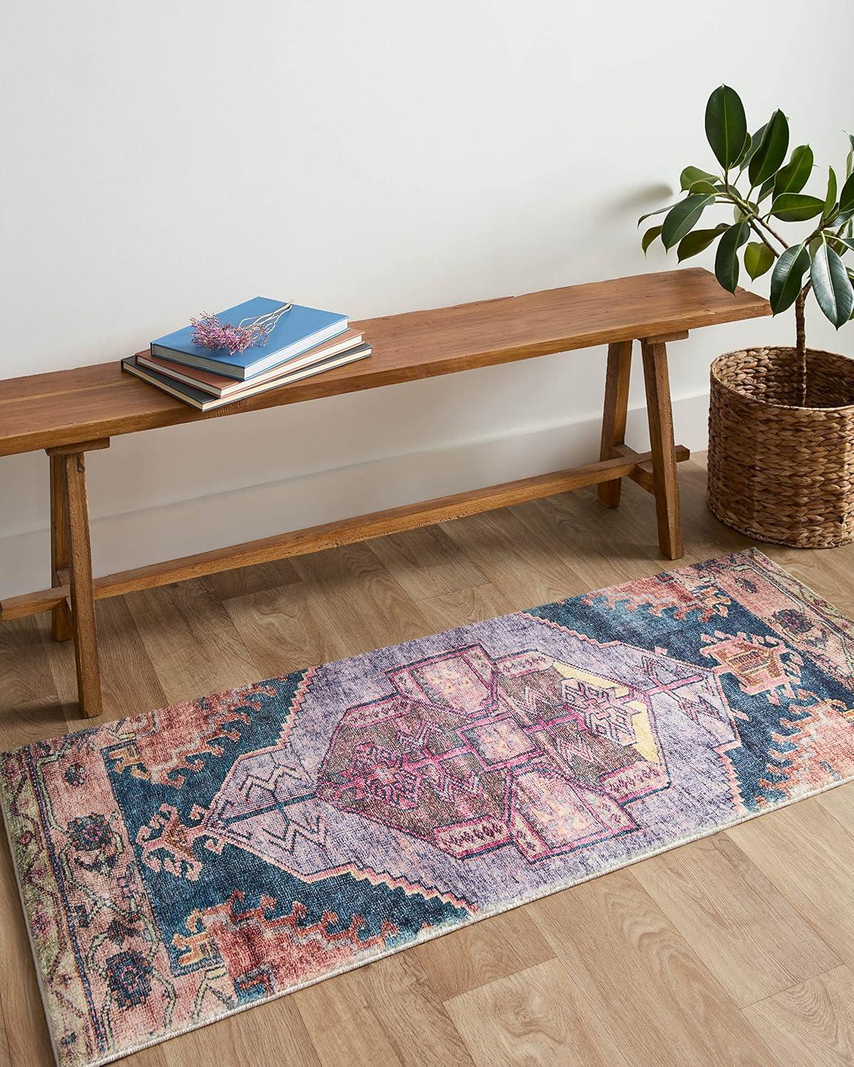 image:imageLoloi Fiona Collection B20342 BluePurple 20 x 50 Accent RugPurple Multi
