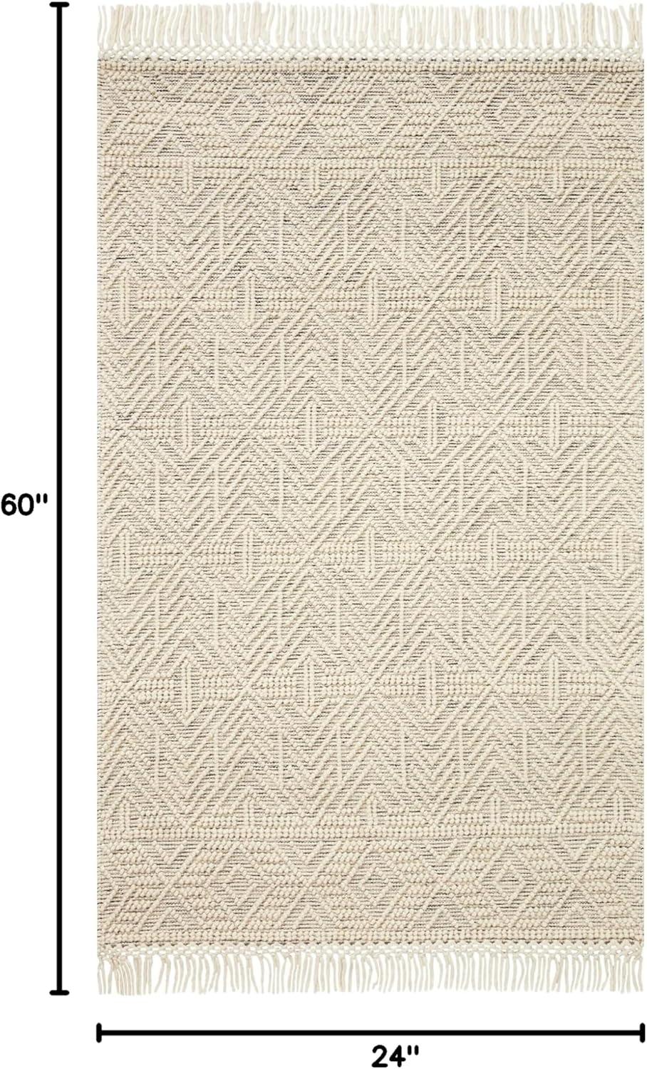 image:imageLoloi Noelle IvoryBlue 50 x 80 Area RugIvory Black